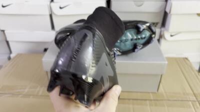 Nike Air Zoom Mercurial Superfly 10 Elite FG High-Tops Soccer Cleats - Black/Jade/Blue